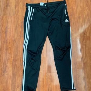 Adidas White Striped Sweats